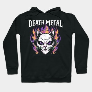 Death Metal Satanic Baphomet Cat Hoodie